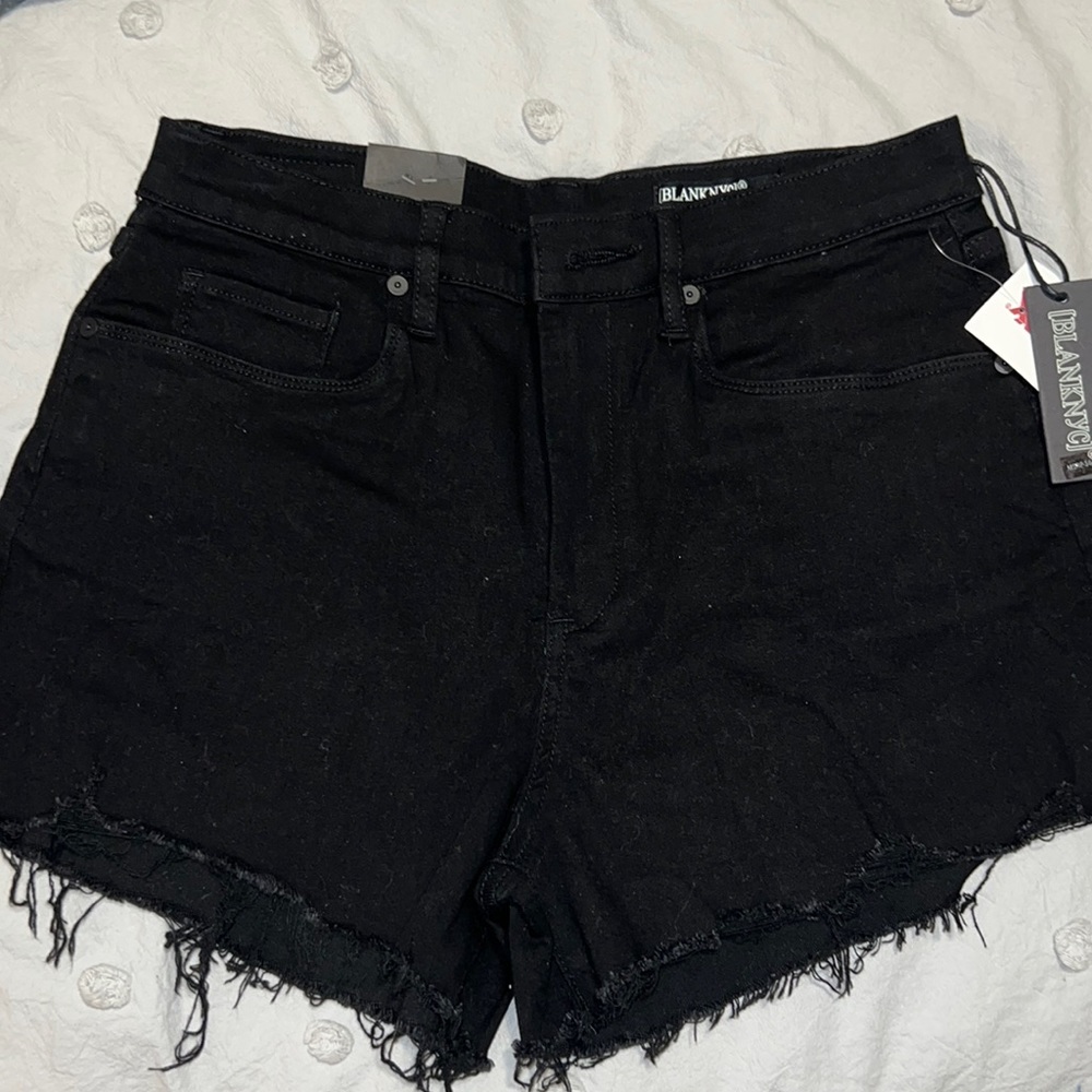 BLANKNYC Black High Rise Jean Shorts